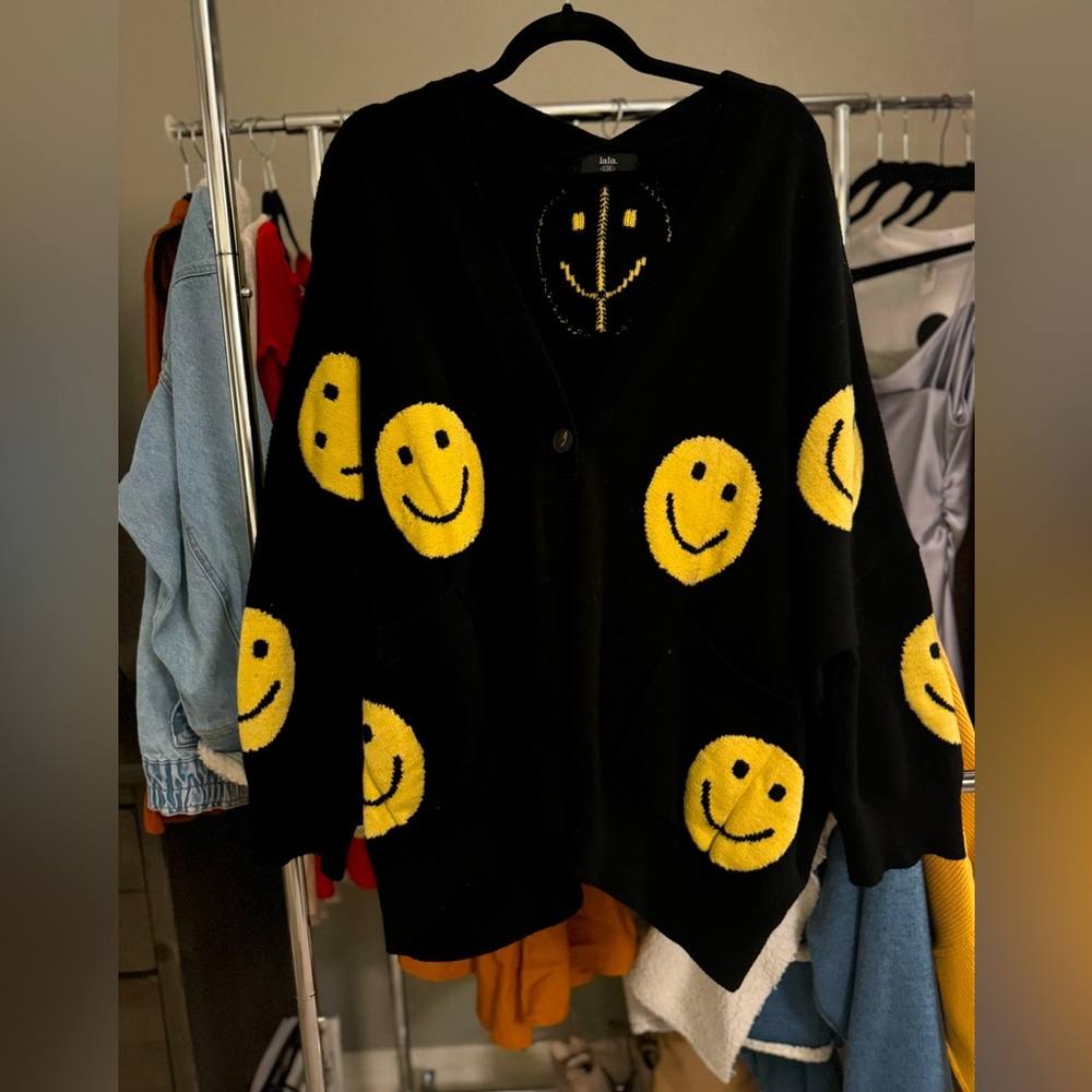 Dressed in LALA oversized button down cardigan